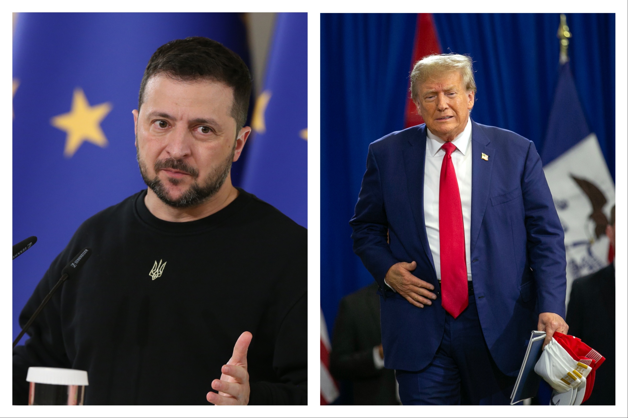 Following Oval Office Dispute: Trump And Zelensky Meet Following Oval Office Dispute: Trump And Zelensky Meet