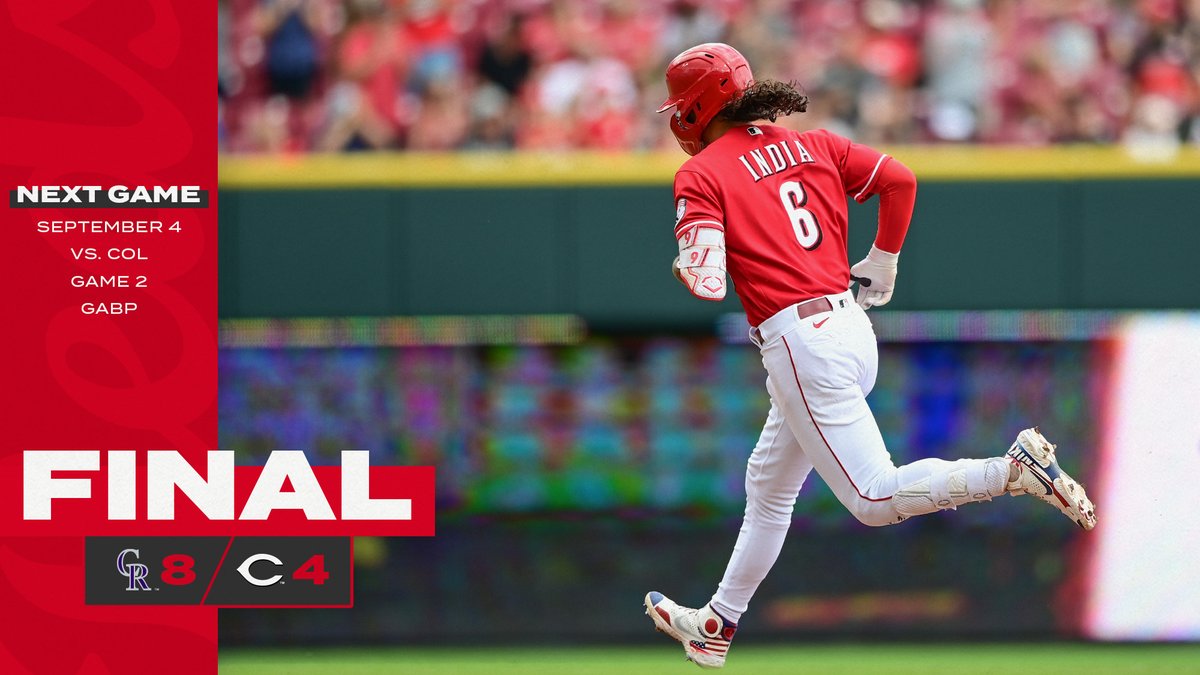 Reds Drop Third Straight Game, 1-0 Reds Drop Third Straight Game, 1-0